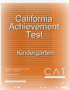 Homeschool 101: What is the California Achievement Test?