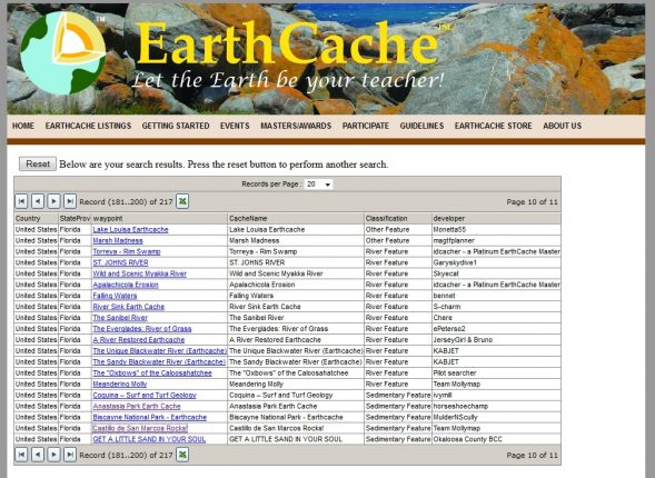 EarthCache provides fantastic science adventures for nature sites all over