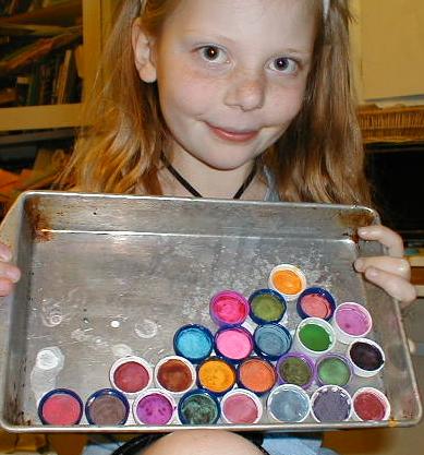 Make your own wet or dry watercolor paints