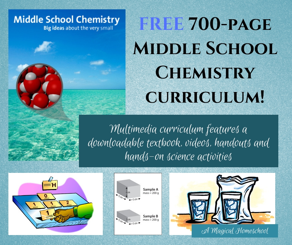 Free 700-page middle school chemistry course available online