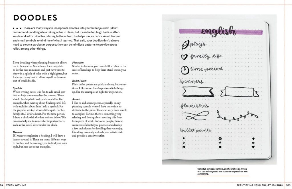 Study with Me excerpt about adding doodles