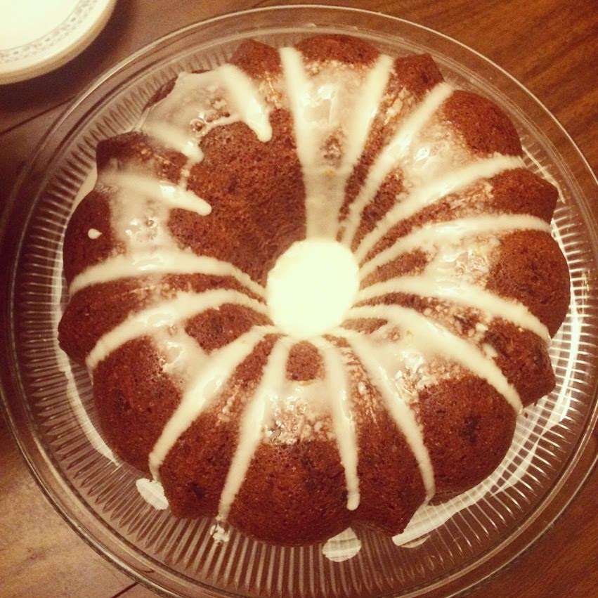 Jack's gluten free spiced prune bundt cake